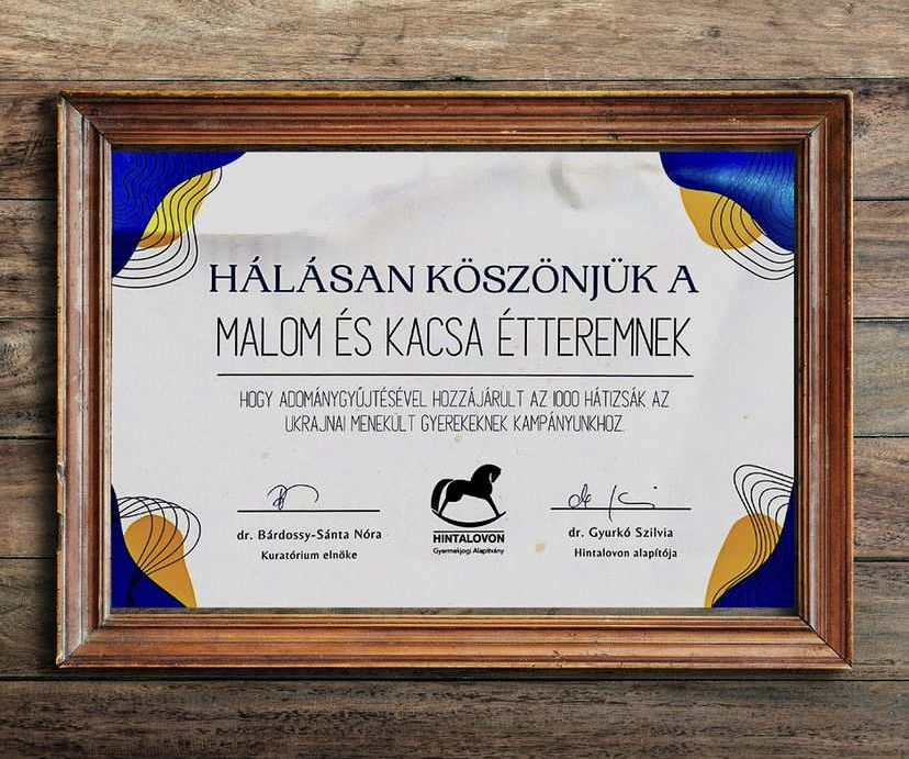 hintalovon alapítvány elismerés